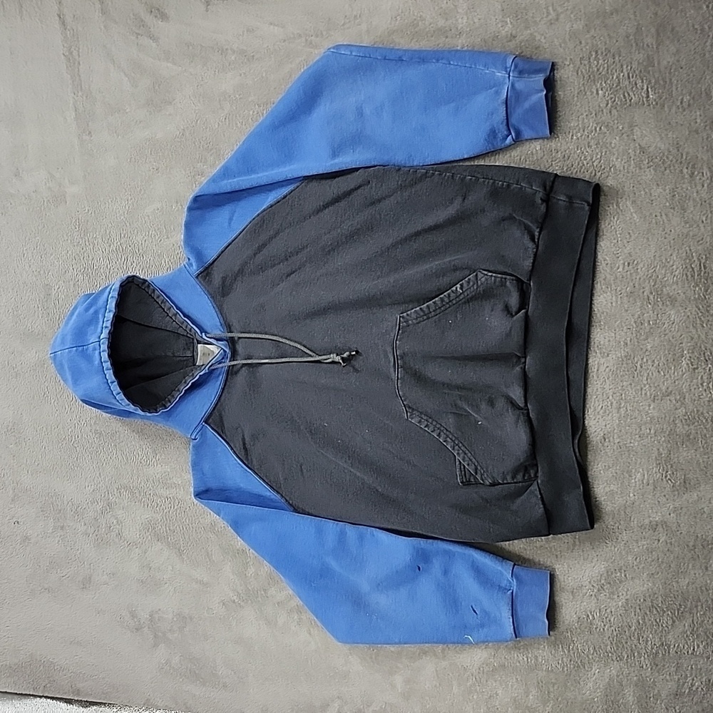 Vintage Kings Athletics Hoodie XL Paint Splat Thrashed Made In Canada Pockets